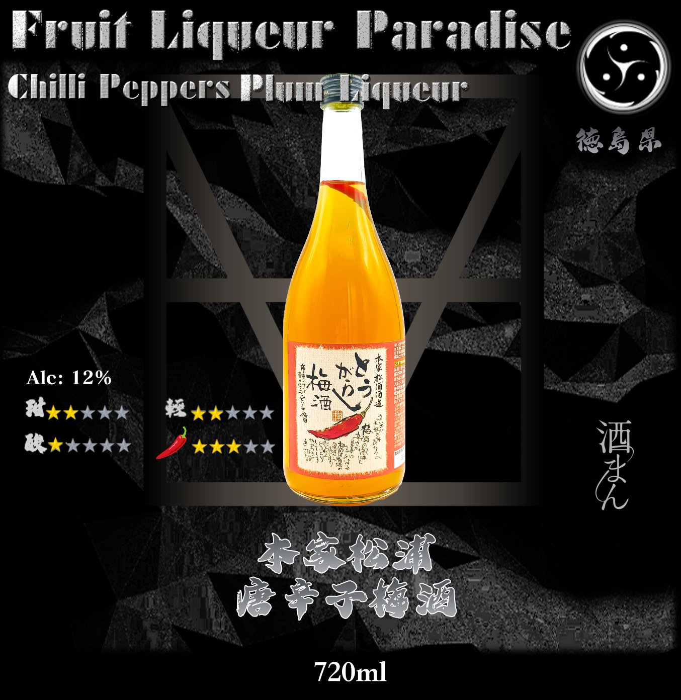 本家松浦      唐辛子梅酒	720ml