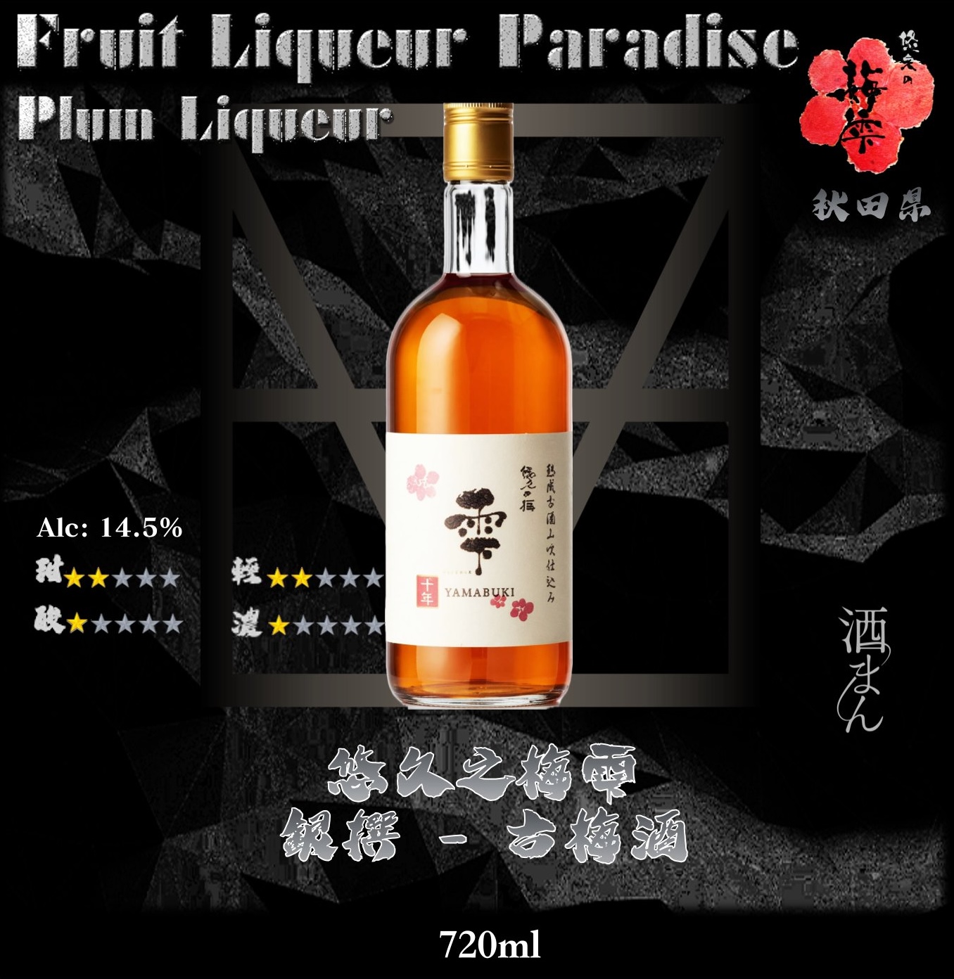 悠久之梅雫　銀撰梅酒	720ml